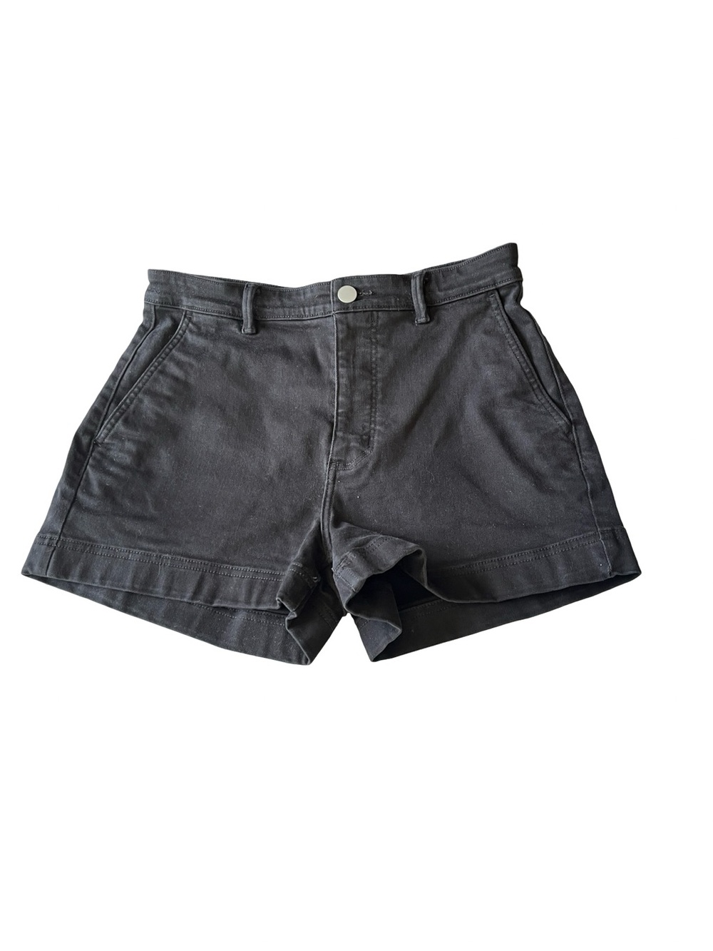 Everlane High Rise Denim Shorts Black Casual Neutral Summer Womens Size 6